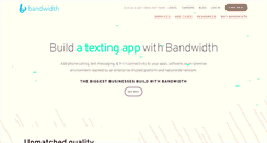 Desktop Screenshot of bandwidth.com