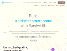 Tablet Screenshot of bandwidth.com